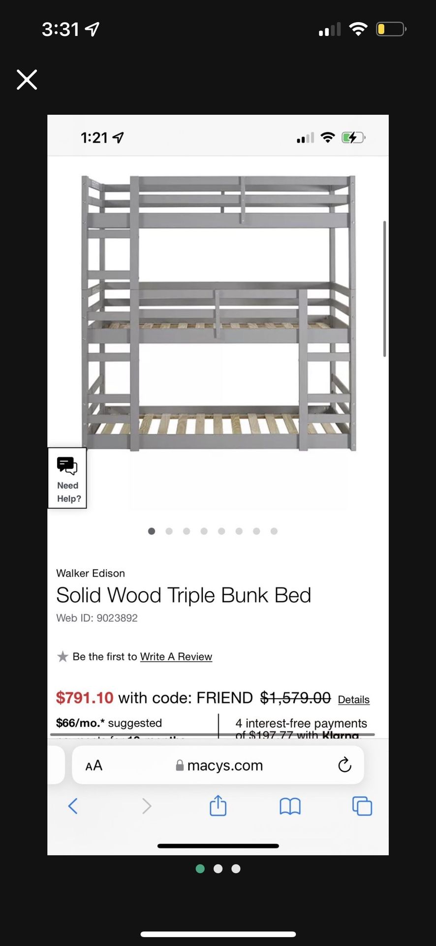 Triple Bunk