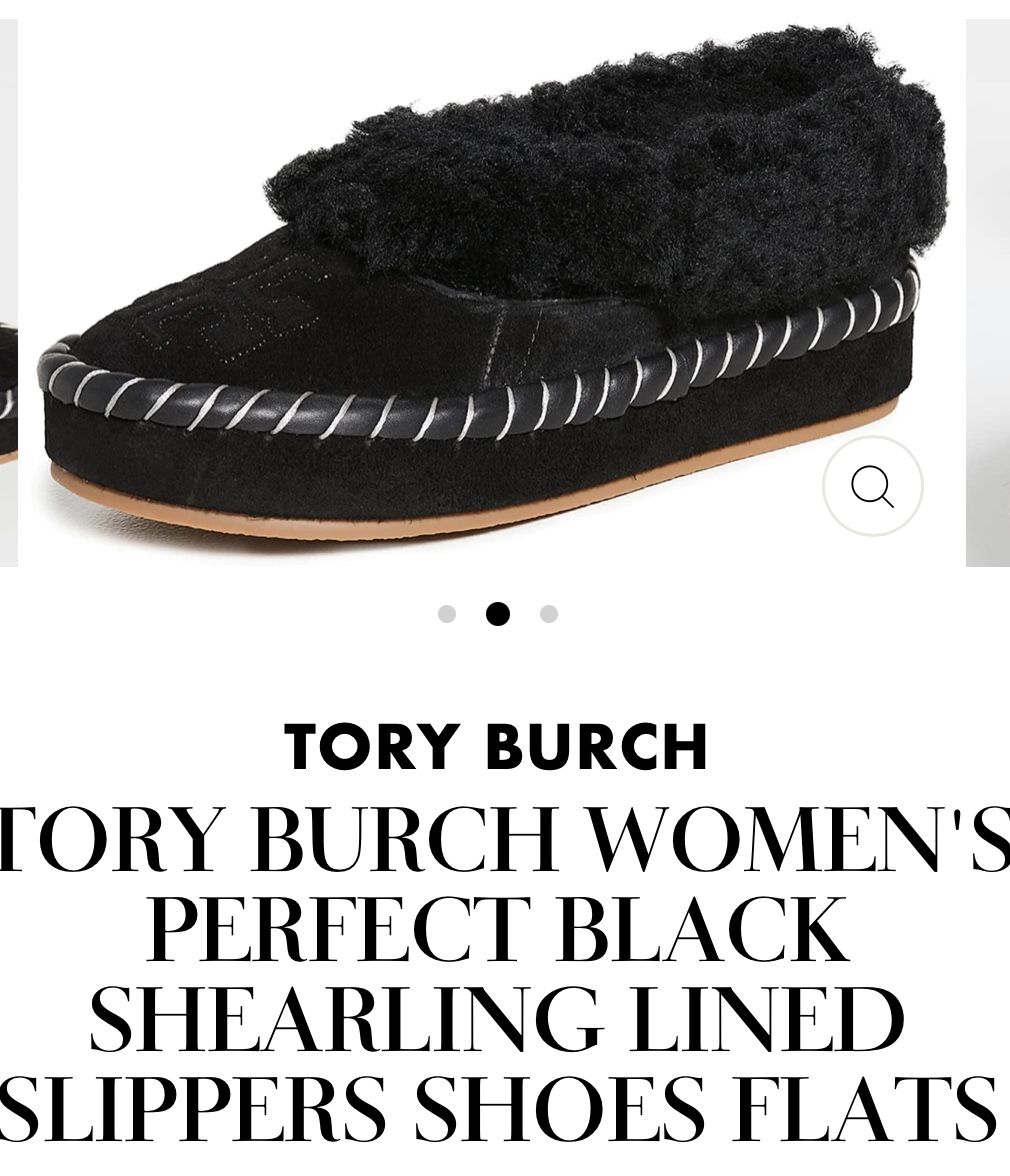 Tory Burch shearling slippers