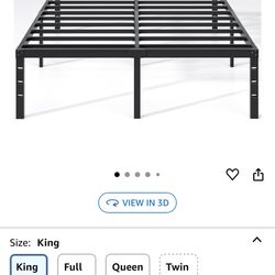 King Size Metal Bed Frame 