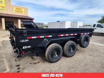 2026 Pj Trailers 14X83 Tandem Axle, 15,400 Gvwr, Low Pro Dump, 24"" Sides, 14 Ply Tires
