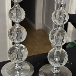 Crystal Candles Set Of 2