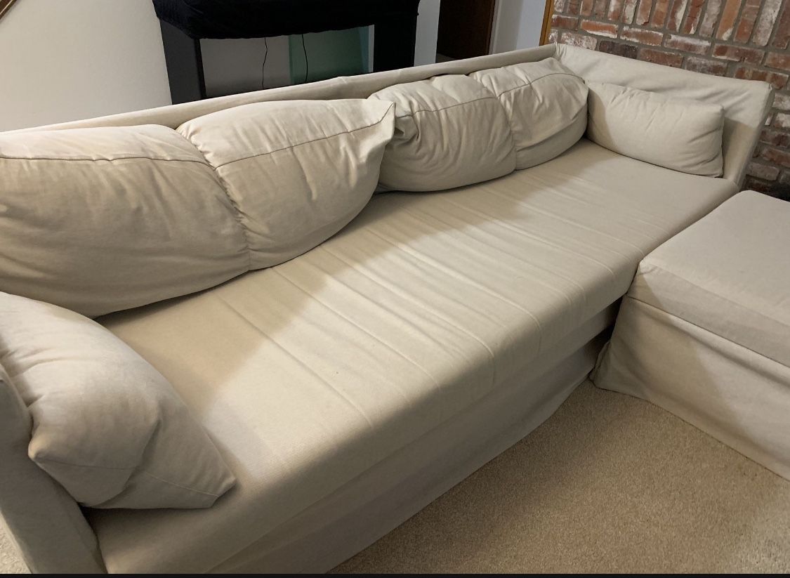 IKEA BOMSUND Couch In Beige Without Ottoman