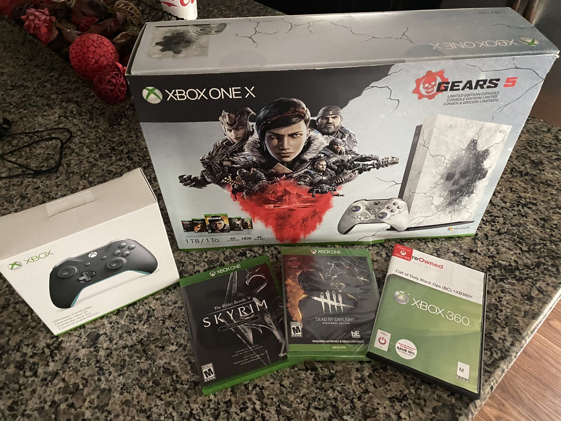 Xbox One X 1TB Gears of War Edition with Extras