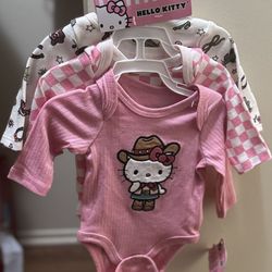 Newborn Hello Kitty Onesies