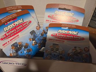 Rayovac hearing aid batteries four pack