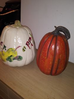 Large decorative household pumpkins decor