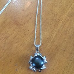 Pearl Sterling Silver Necklace