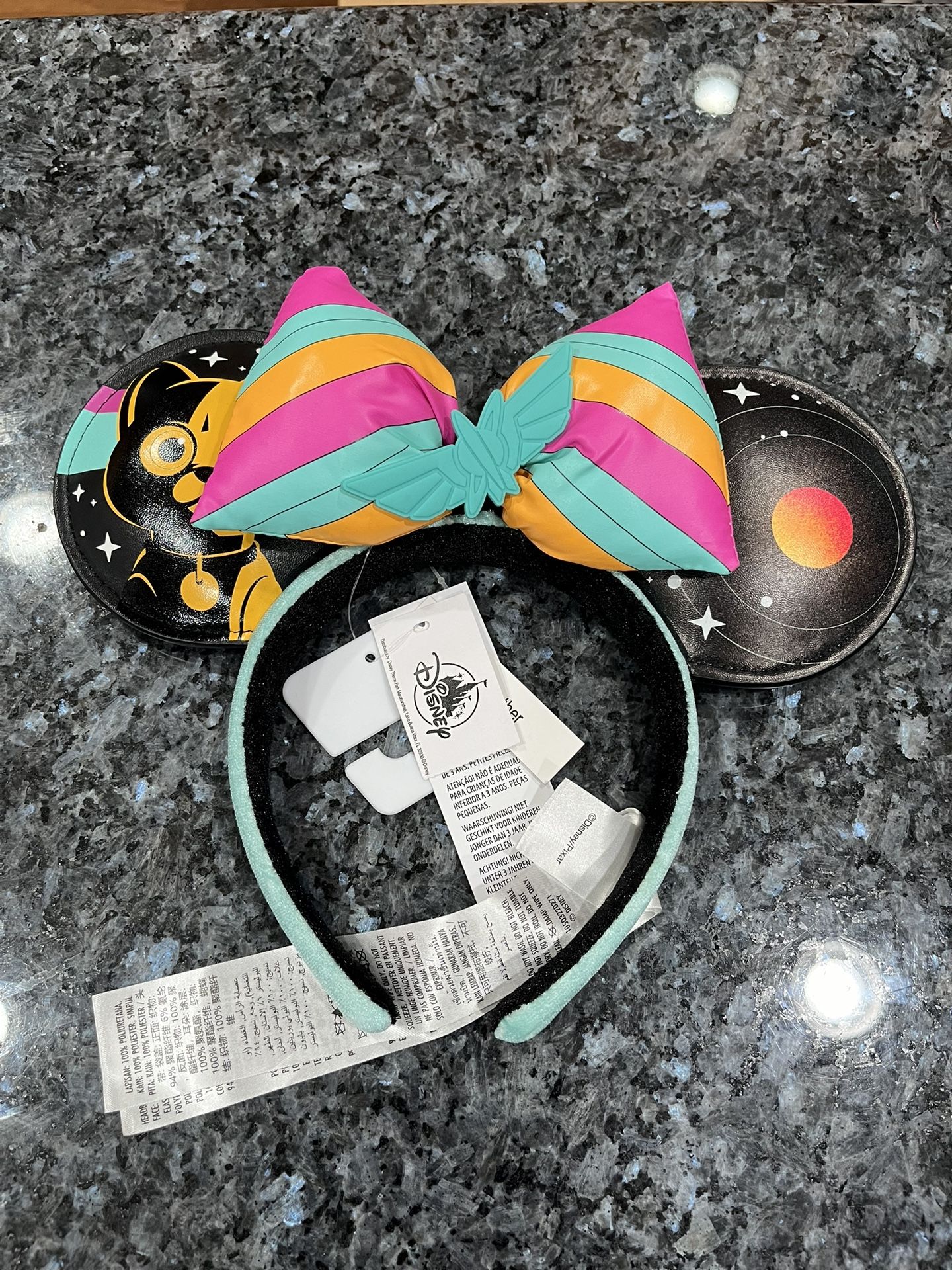 Disney Parks Pixar Lightyear with Sox Cat Minnie Mouse Ears Headband. Brand new with tags.