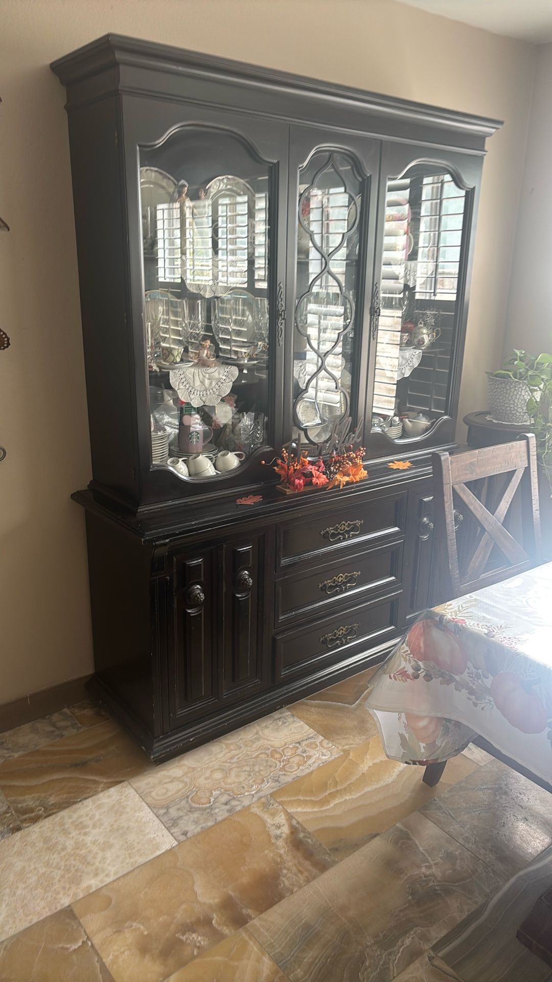 Real Wood China Cabinet