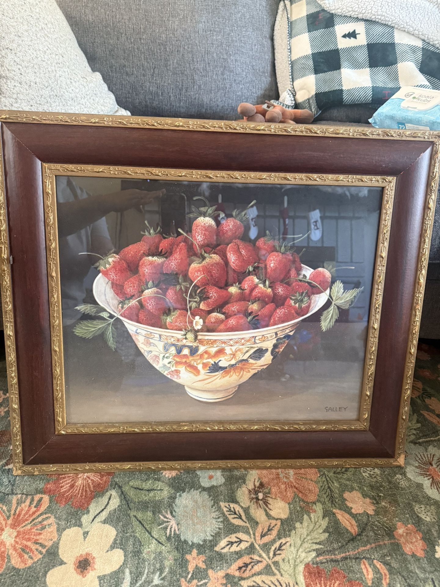 Vintage Strawberry Wall Art (measurements in photos)