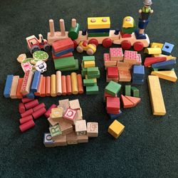 Wooden Blocks And Melissa And Doug Train
