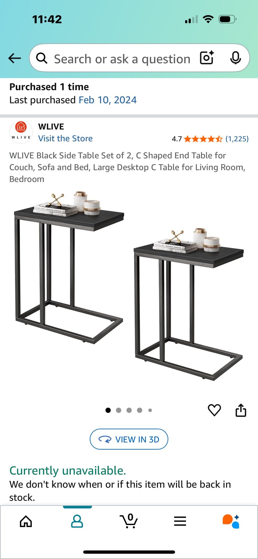 Black Side Tables 