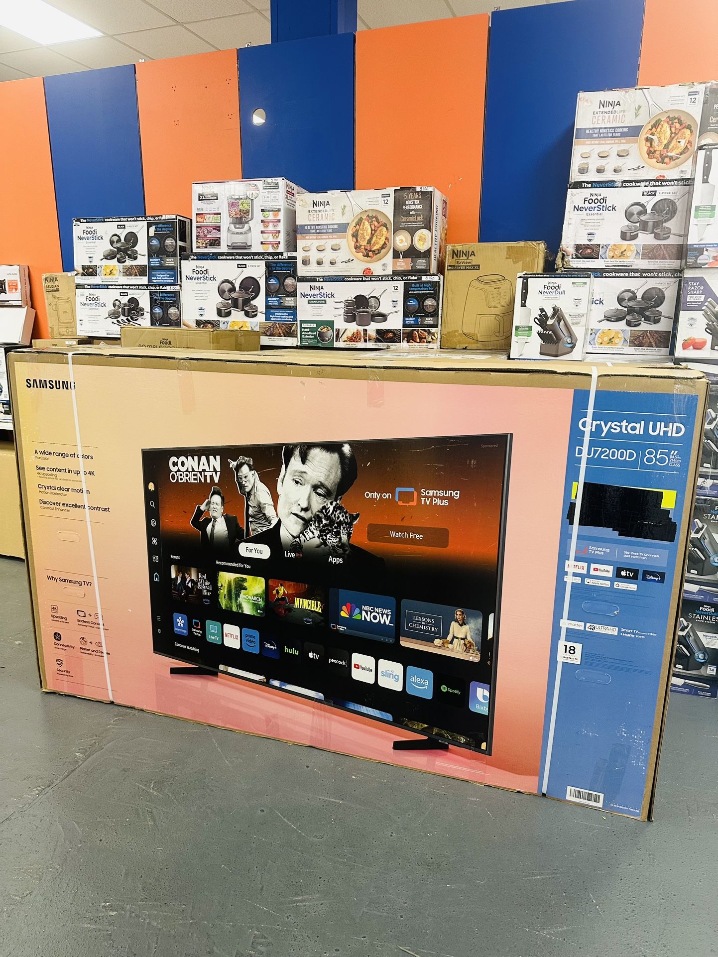 85” Samsung Crystal DU7200 4K UHD Smart Tv