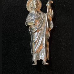 .925 Silver Pendant St Judas Tadeo