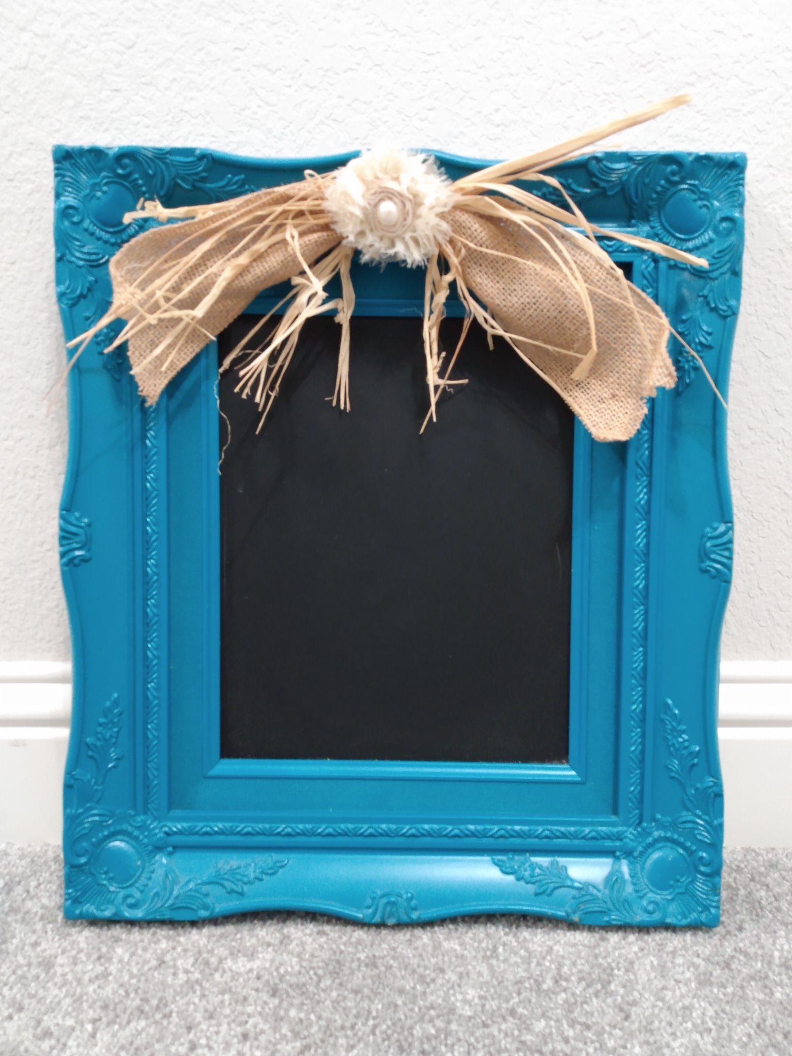 Hand Made, Hand Painted Framed Chalkboard