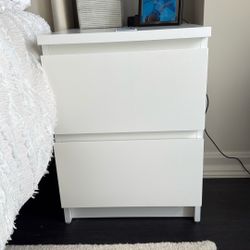 Two IKEA 2-drawered night table 16x21.5x19