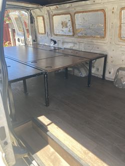 Custom Bench/bed Platform For Ford E Series Van