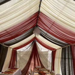 Draping Canopy Tables Chairs
