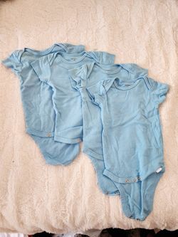 3-6 Months Blue Gerber Onsies
