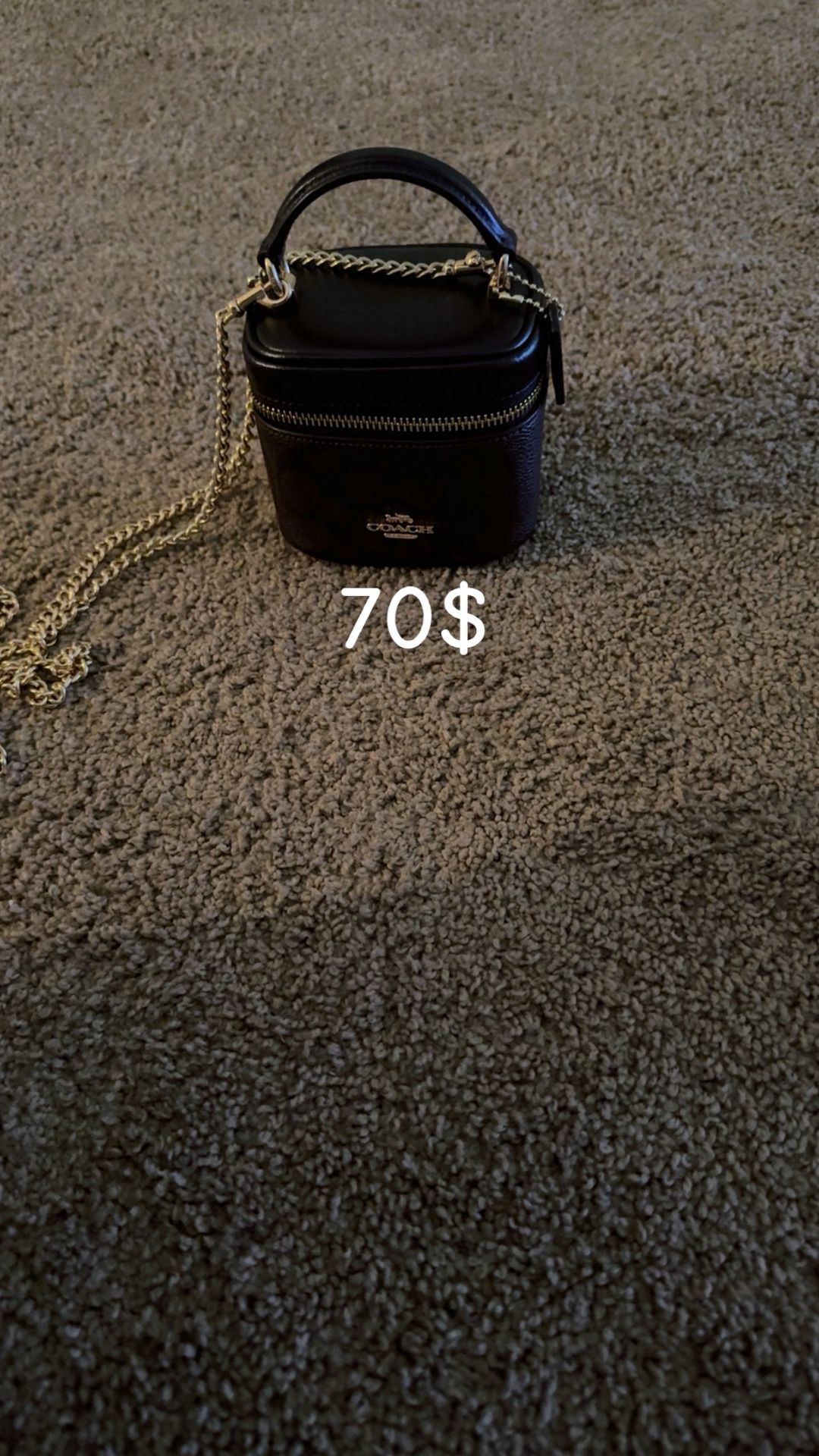 Small Brown Signature Coach Crossbody