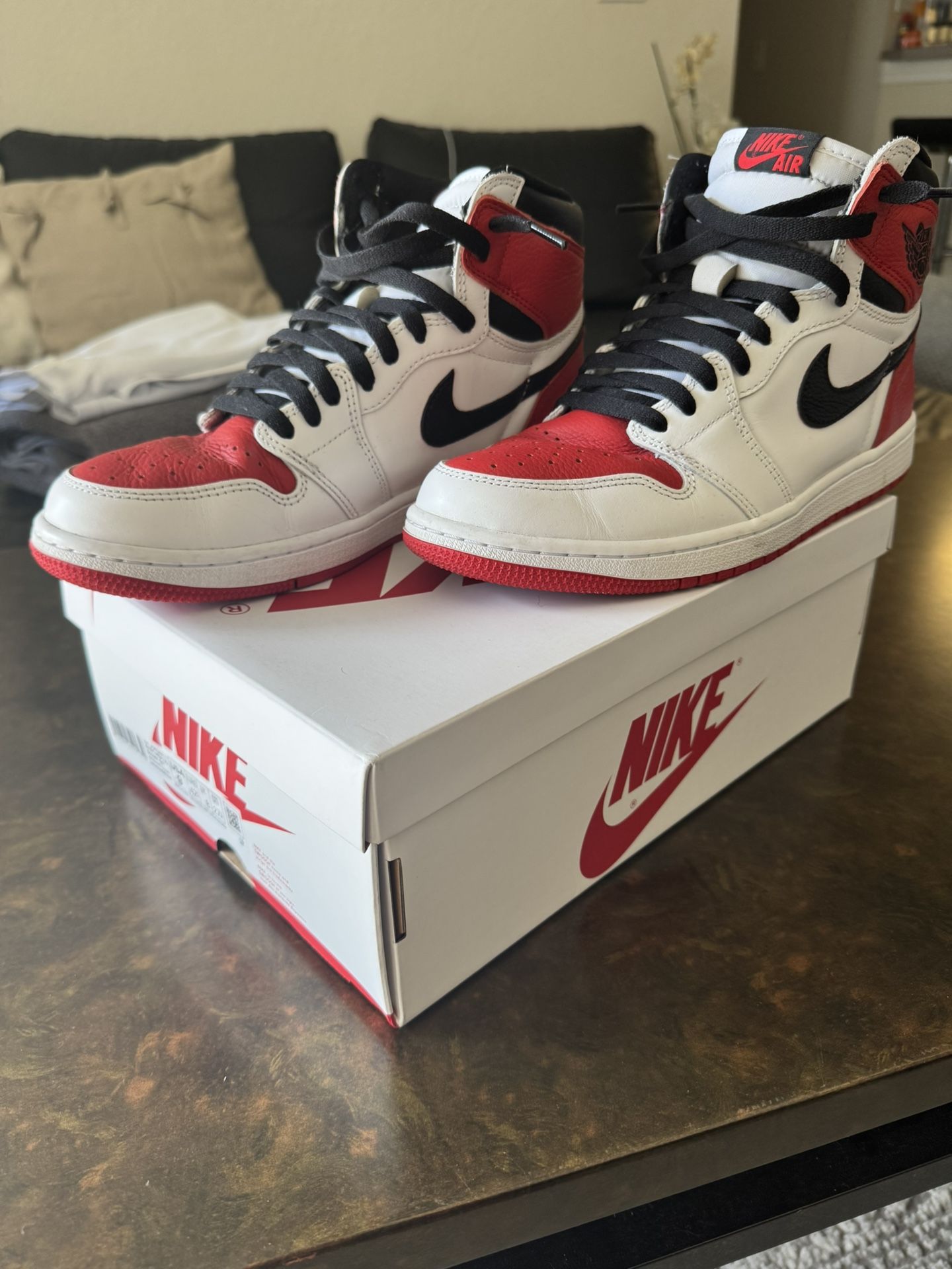 Air Jordan 1 Retro High OG ‘Heritage’ - Size 9 Custom