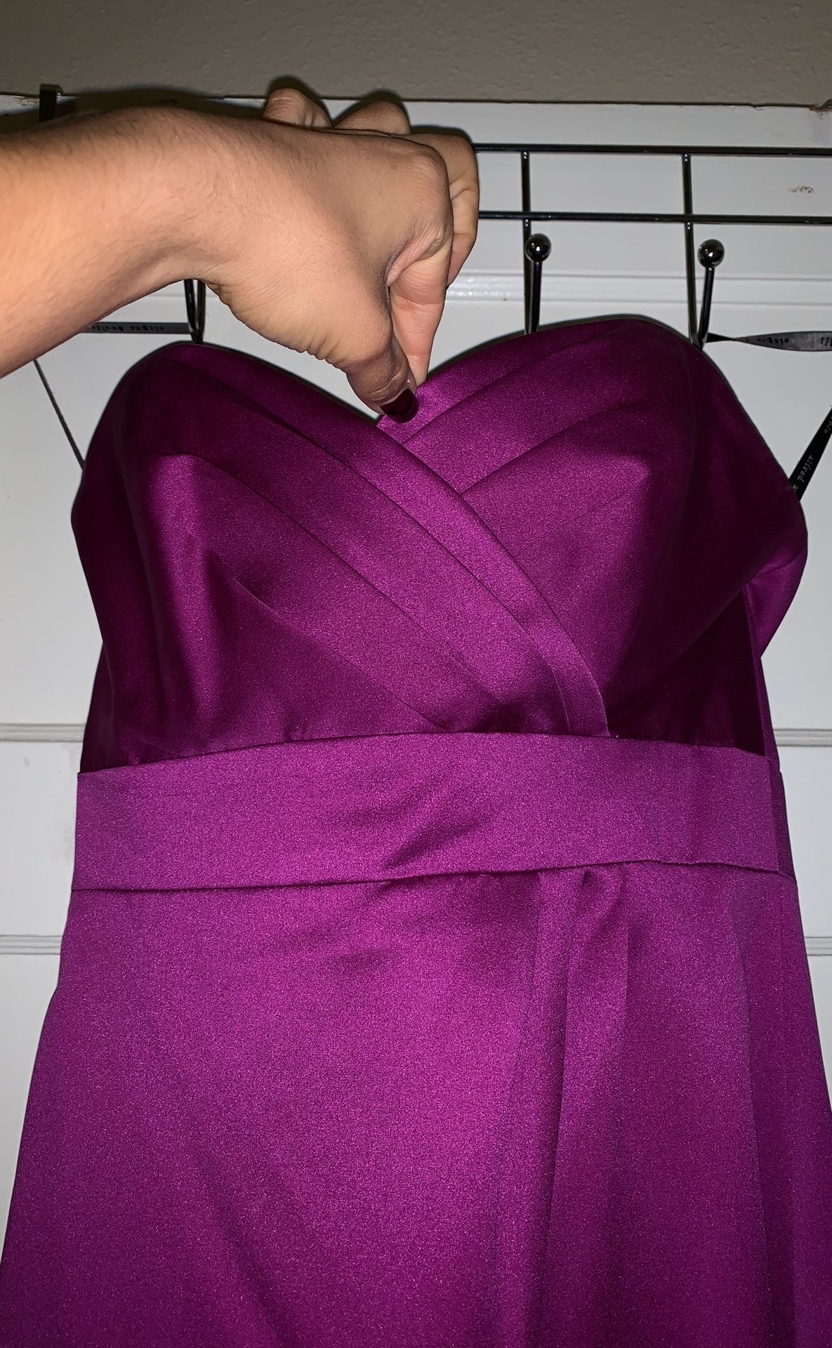 one shoulder satin bridesmaid dresses BABARONI One Shoulder Acetate Satin Dress Peach, Peach / US0 main image 1