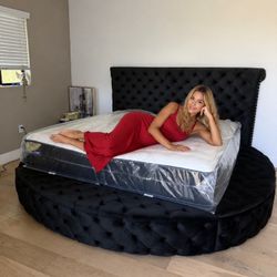 New In Box King Bed Frame With Mattress (Read Description Below)