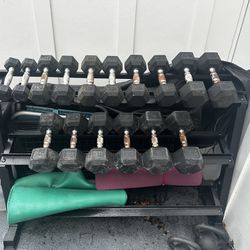 Weights w/ Rack & Cover
