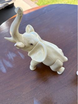 White porcelain elephant