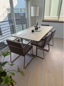 Four CB2 Chairs