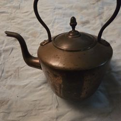Antique Copper Tea Kettle