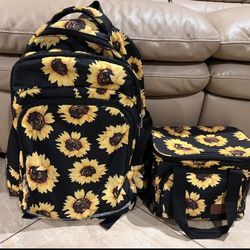 Sunflower Backpack & Lunch Box