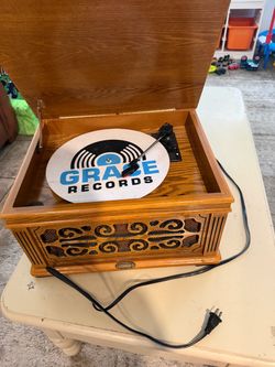 Crosley Retro Wood Cabinet Turntable