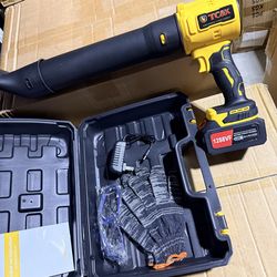 Leaf Blower Cordless with Battery and Charger, 980,000 RPM, Extended Nozzle, Lightweight Handheld Design,Blower for Patio Cleaning,car Blowing Water, 