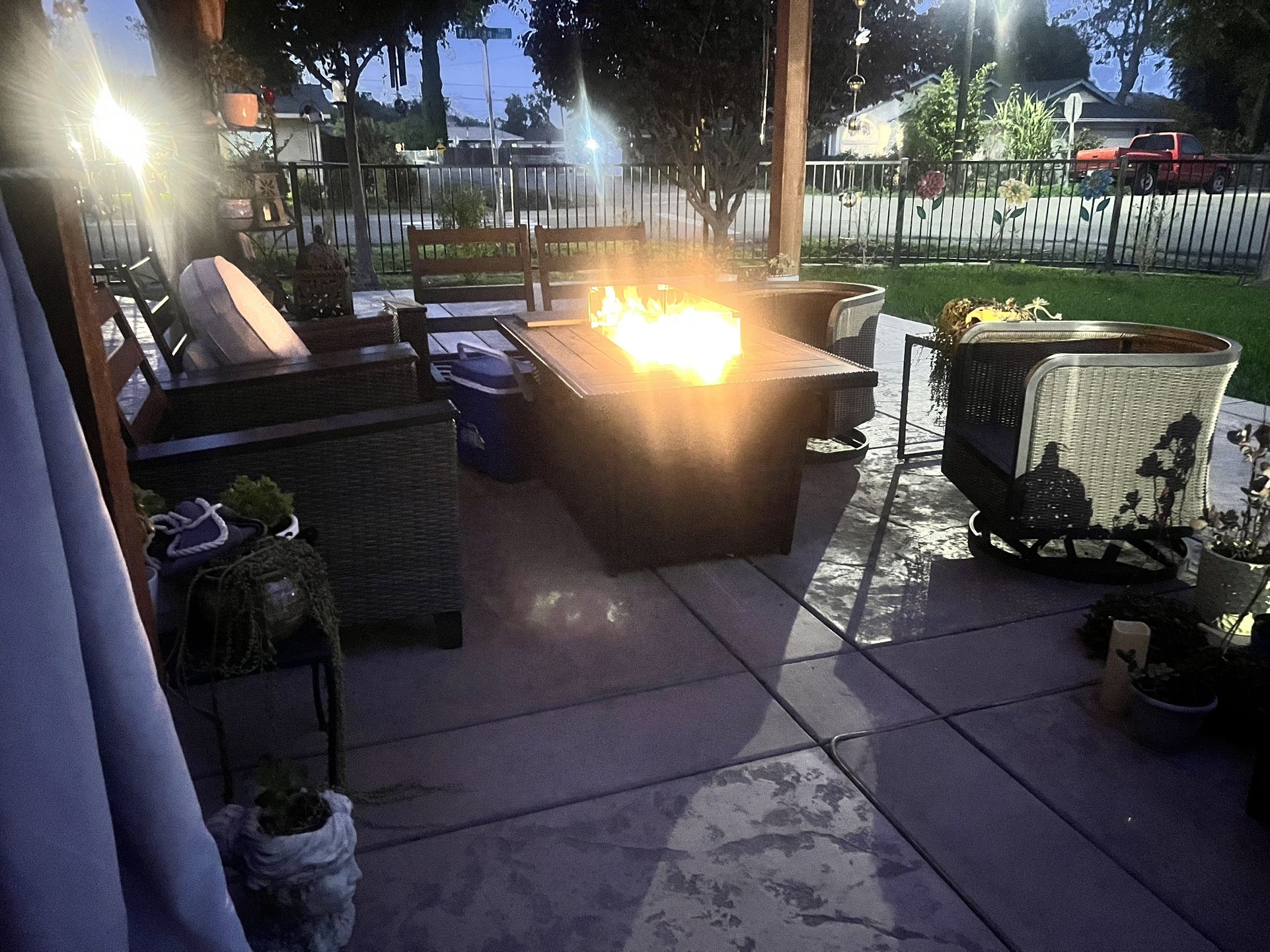 Outdoor Fire Pit Table