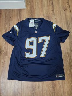 NEW $175 NIKE LOS ANGELES CHARGERS "SUPER" JOEY BOSA 97 VAPOR FUSE JERSEY SZ XL