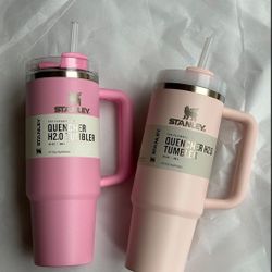 Set of 2 - NWT Stanley Quencher Tumbler 30 oz: Sizzling Pink + Bloom for  Sale in Alexandria, OH - OfferUp