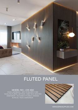 WPC FLUTED WOOD PANELS | Paneles De Imitación Madera Plástico (wpc)