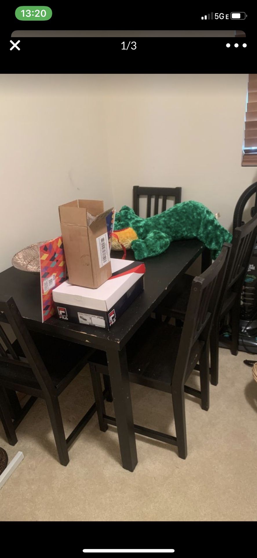 IKEA table and 6 chairs