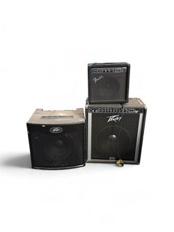 Lot of 3 Guitar Amplifiers – Peavey & Fender