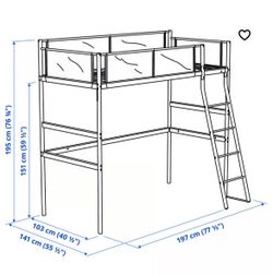 IKEA twin loft bed