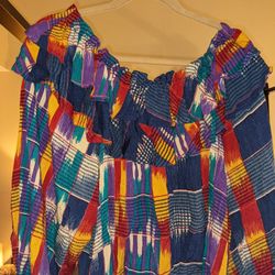 Halter Multi Color Top
