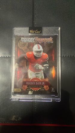 Rueben Bain Jr. Wild Card Fantasy Football Steampunk Card 2/4