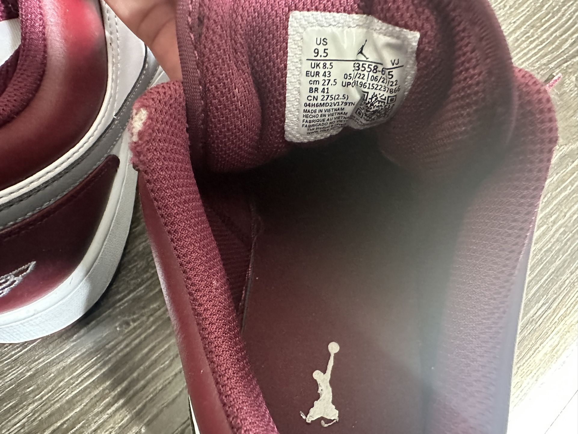 Jordan 1 Low ‘Cherrywood Red’