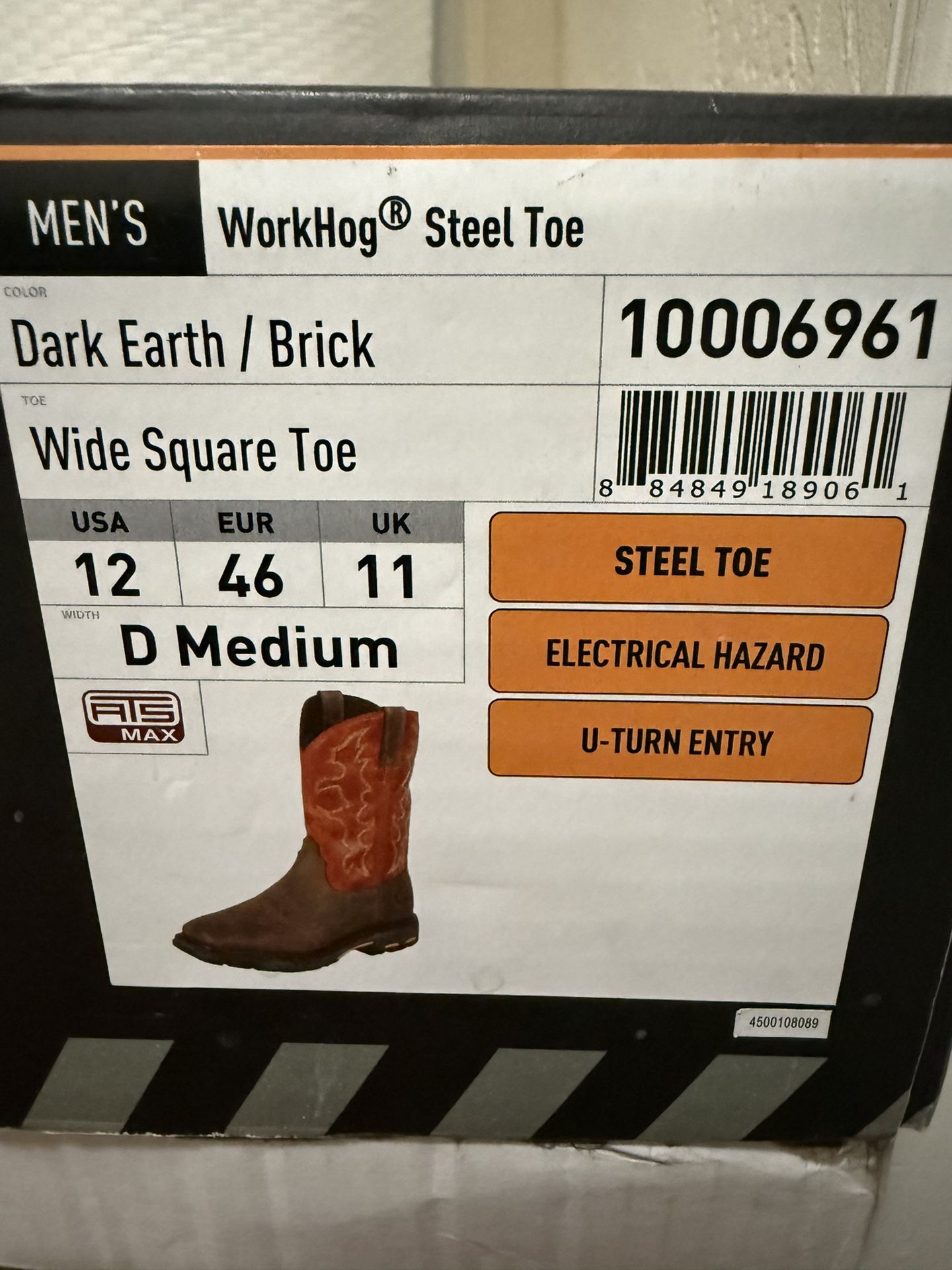 Ariat Work Hog Steel Toe Boots