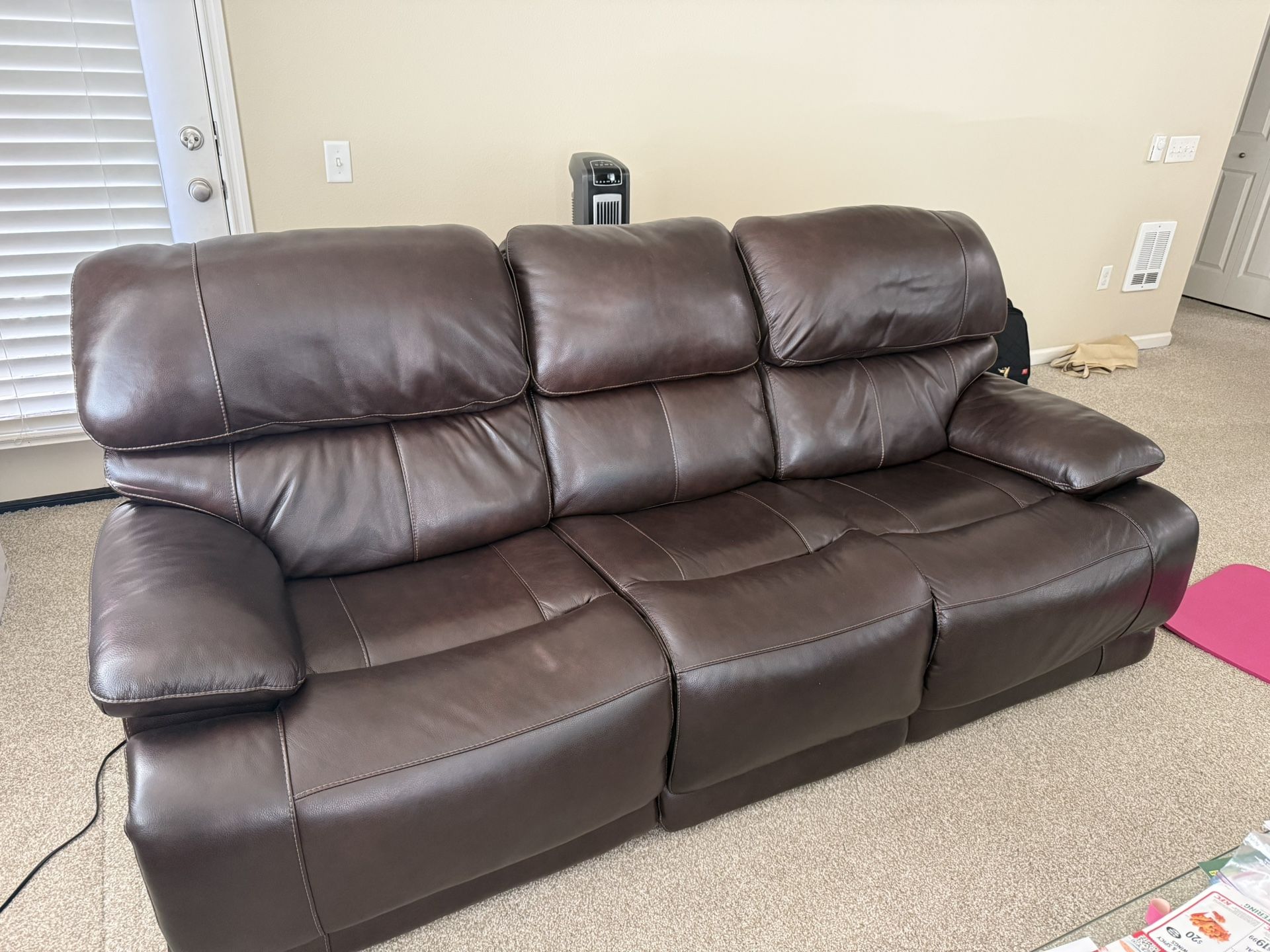 Alba Leather Power Reclining Sofa