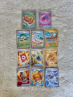 Premium Pokémon Trainer Items / Gold & Illustration Rare Lot