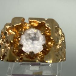 14 Kt GE Espo Vermeil Gold Ring Size 9 Unisex