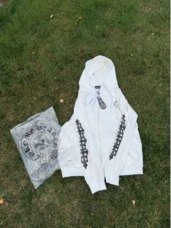 chrome heart zip up hoodie