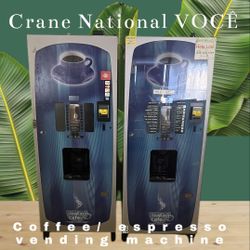 Crane VOCÊ Media Coffee Espresso Vending Machuca 